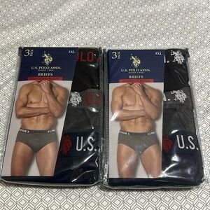 6 Pairs of Men’s Cotton Stretch Briefs 3XL